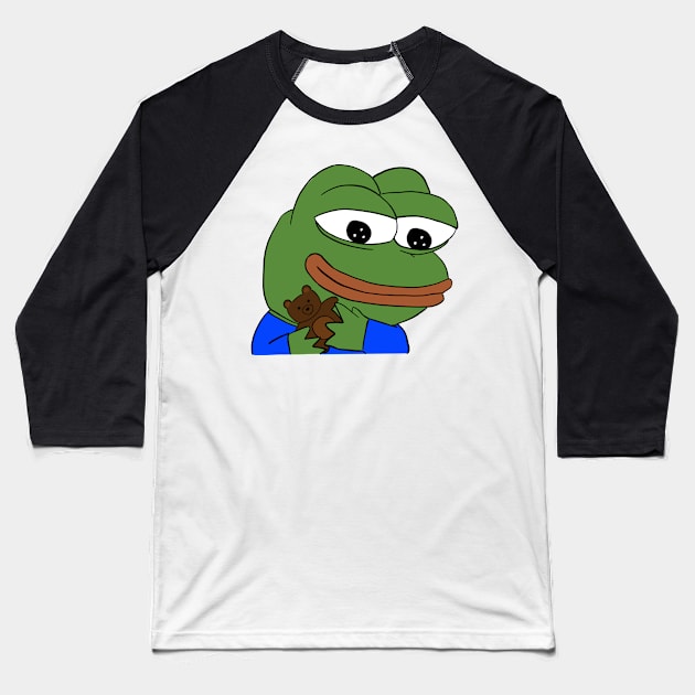 pepe teddy bear Baseball T-Shirt by sivelobanova